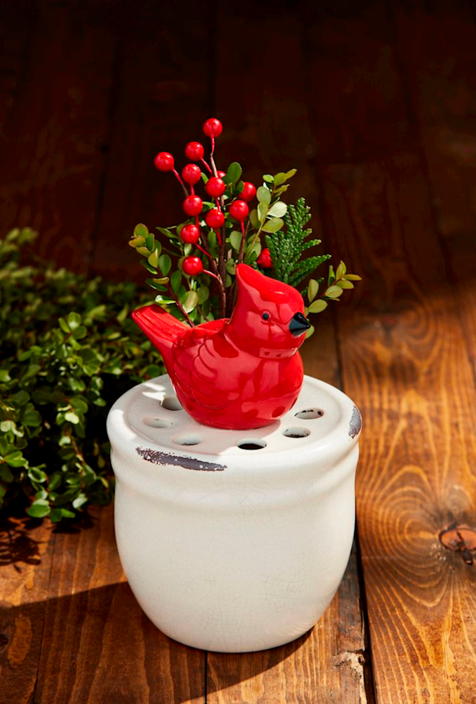 CARDINAL POT VASE- IN STORE PICK UP ONLY!