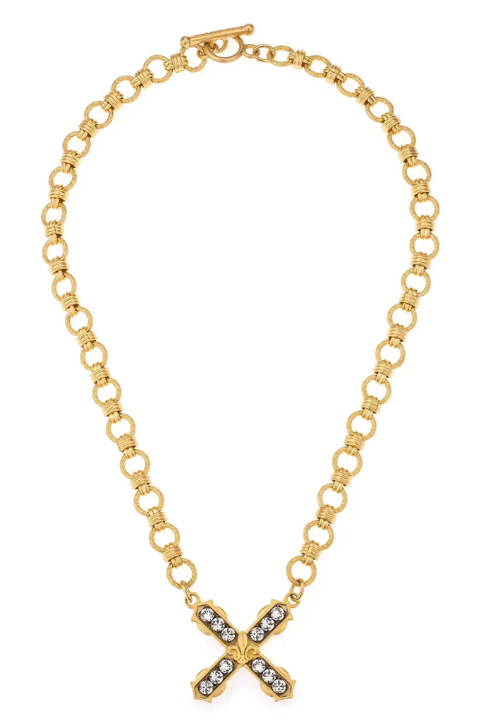 FRENCH KANDE CHLOE BRITTANY GOLD NECKLACE