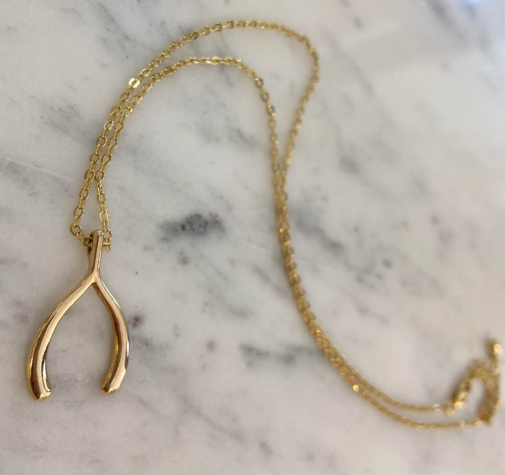 GOLD FILLED WISHBONE NECKLACE