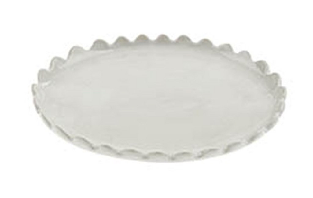 SCALLOPED OVAL PLATE