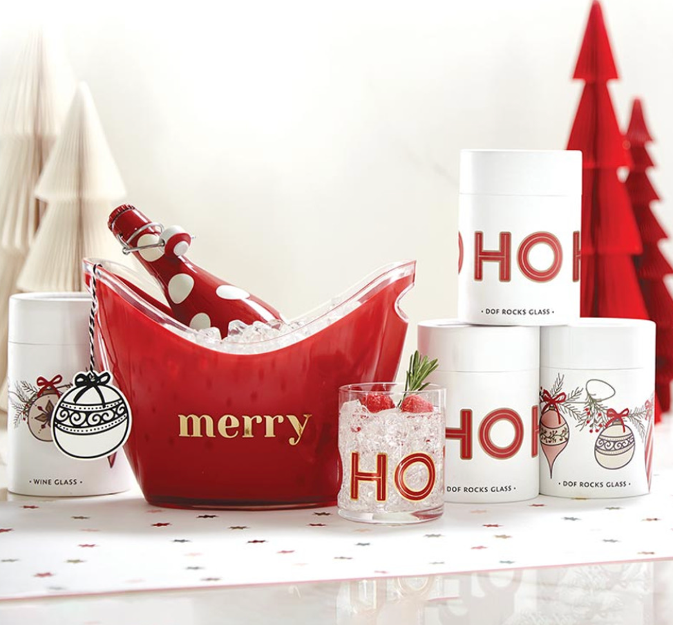 ACRYLIC BEVERAGE BUCKET-MERRY