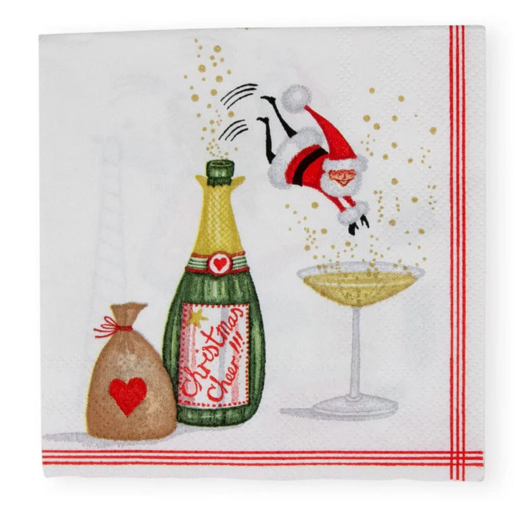 SANTA SPLASH - COCKTAIL NAPKIN