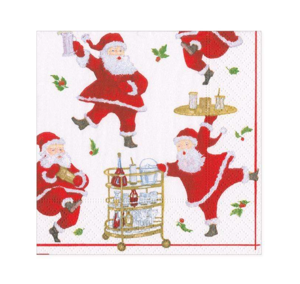 COCKTAILS WITH SANTAS - COCKTAIL NAPKIN