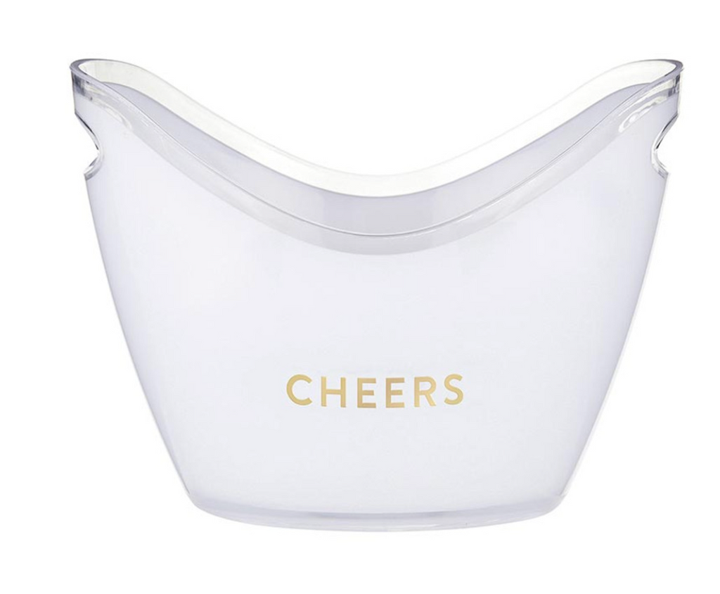 ACRYLIC BEVERAGE BUCKET-CHEERS