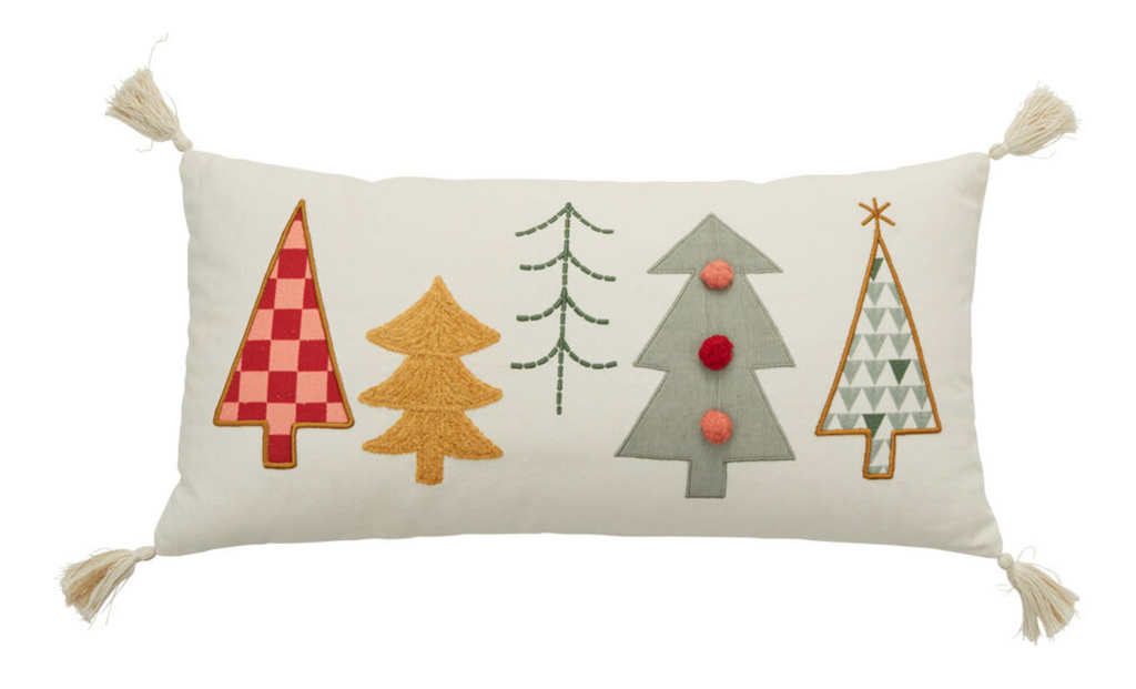 WINTER TREES PILLOW 24x12