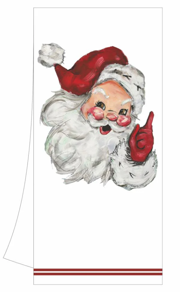 JOLLY ST. NICK KITCHEN TOWEL