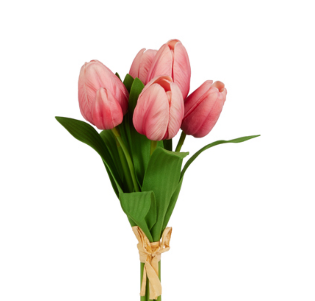 PINK TULIP BUNDLE 12"