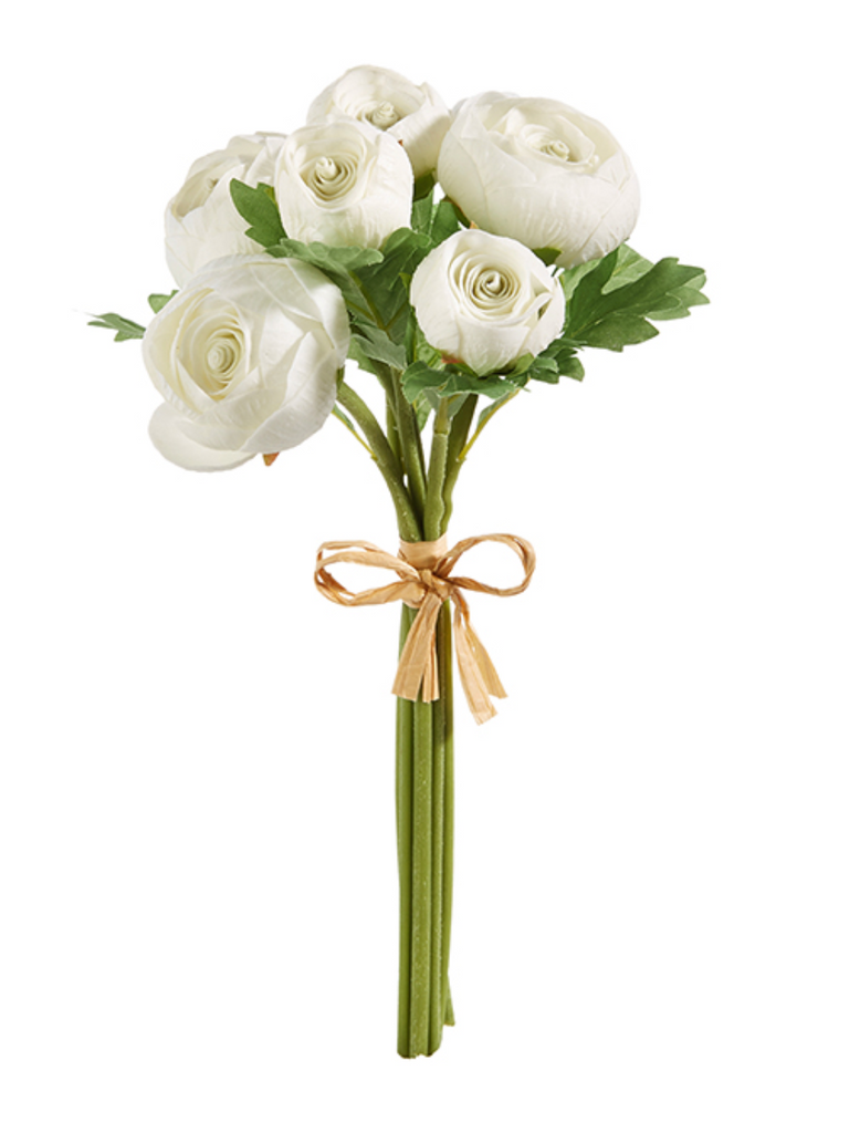 WHITE RANUNCULUS BUNDLE 11"