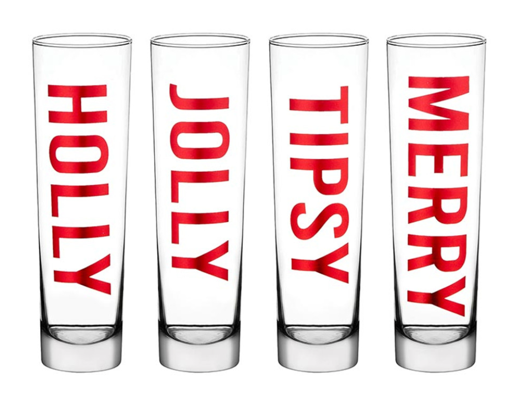 HOLIDAY CHAMPAGNE FLUTE - SET OF 4