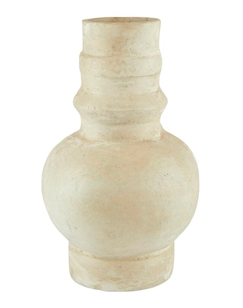 TALL PAPER MACHE VASE - IN STORE PICKUP ONLY