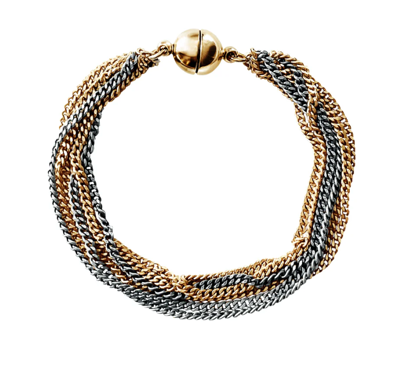 MIXED CURB BRACELET