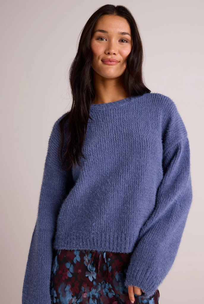 BELLA DAHL DROP SHOULDER SWEATER NORDIC BLUE