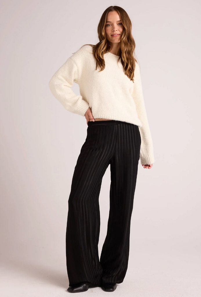 BELLA DAHL WIDE LEG PANT BLACK