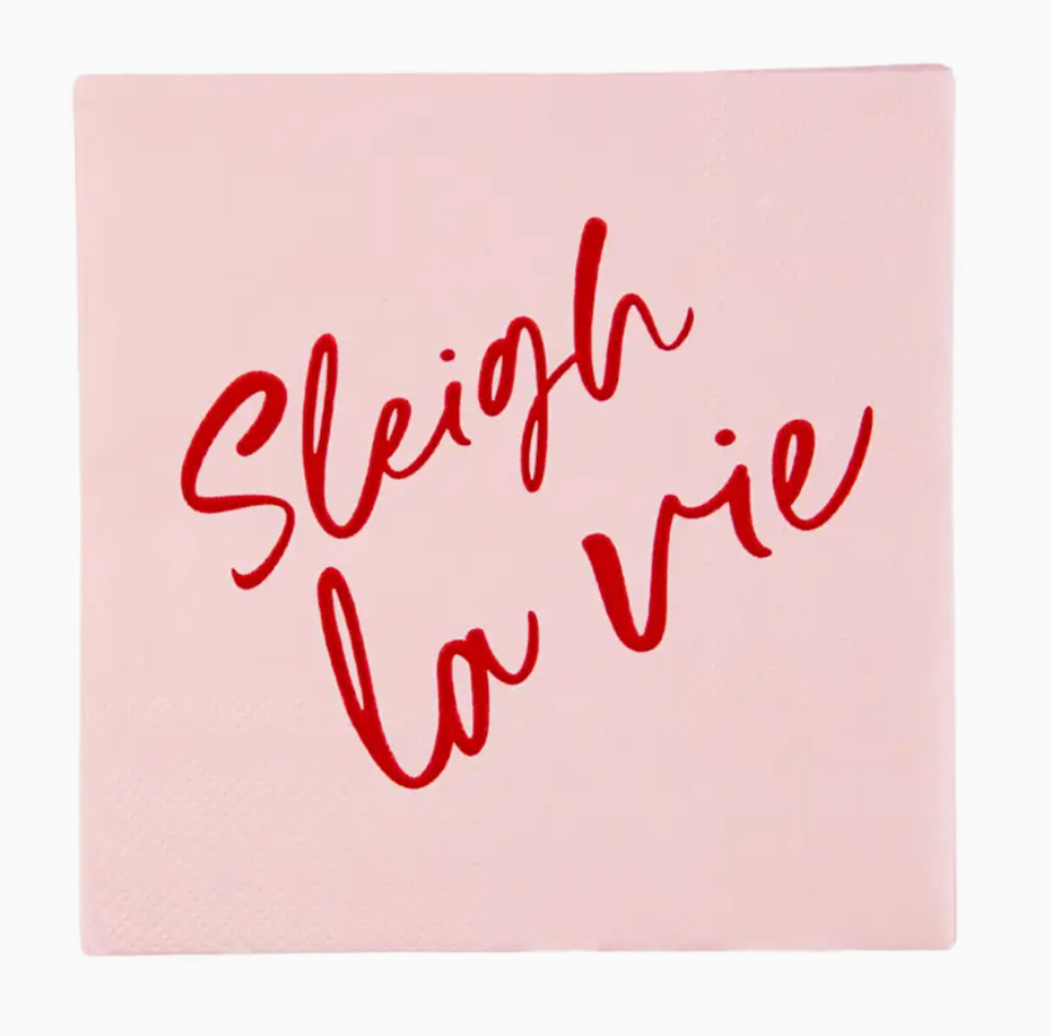 SLEIGH LA VIE COCKTAIL NAPKINS