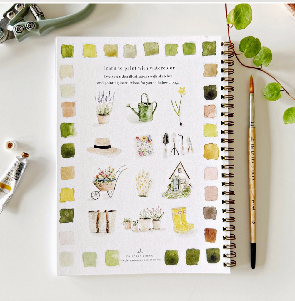 GARDEN WATERCOLOR WORKBOOK