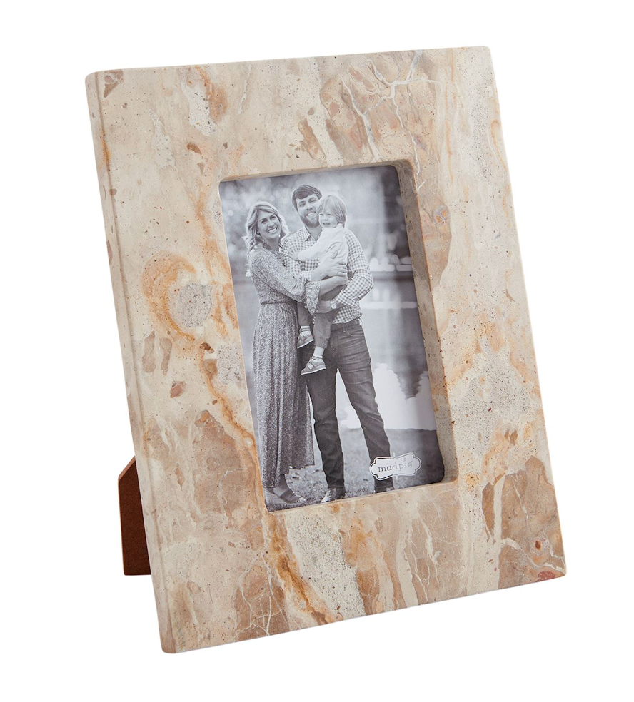 SMALL TAN MARBLE FRAME - IN STORE PICK UP ONLY!