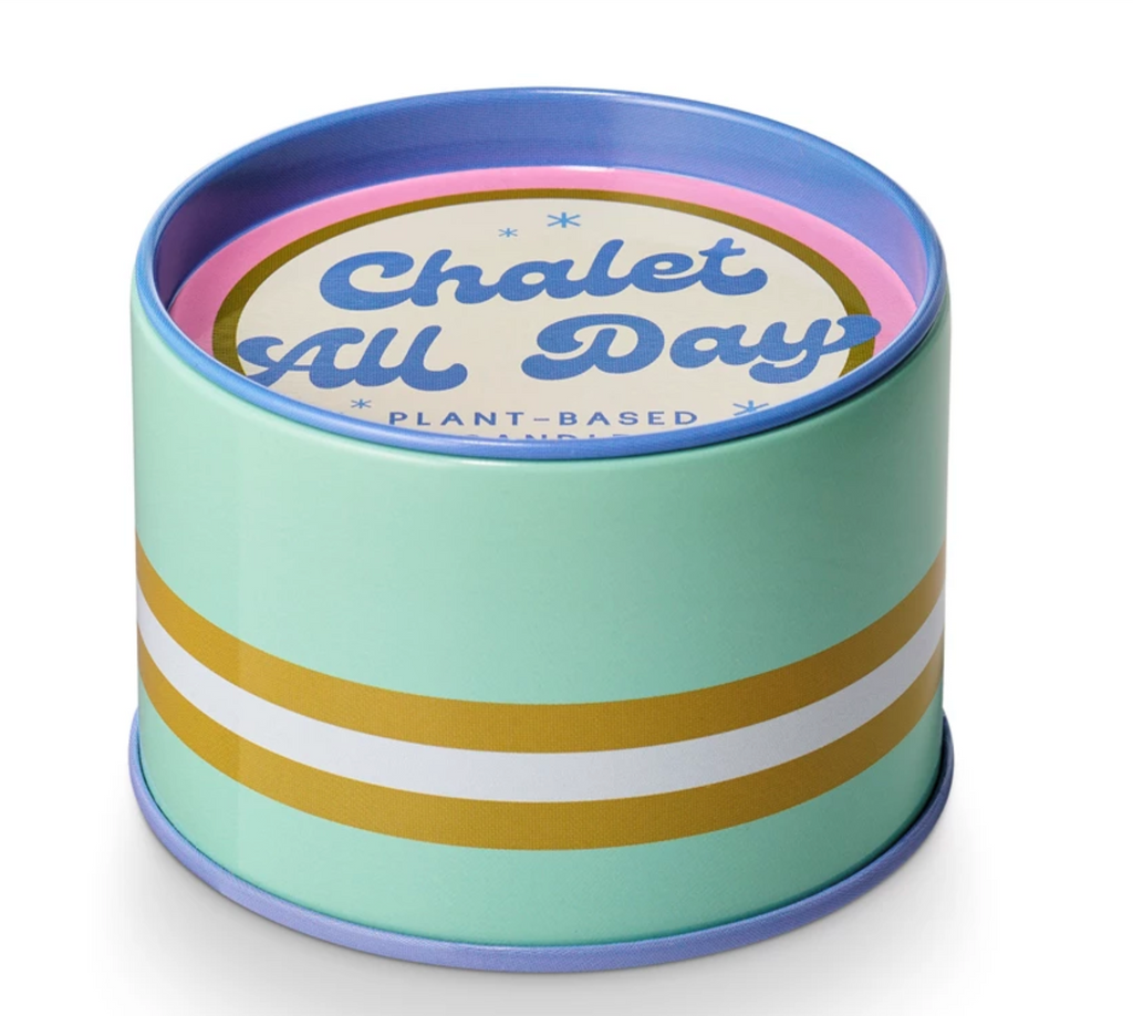 CHALET ALL DAY SLOPESIDE TIN CANDLE