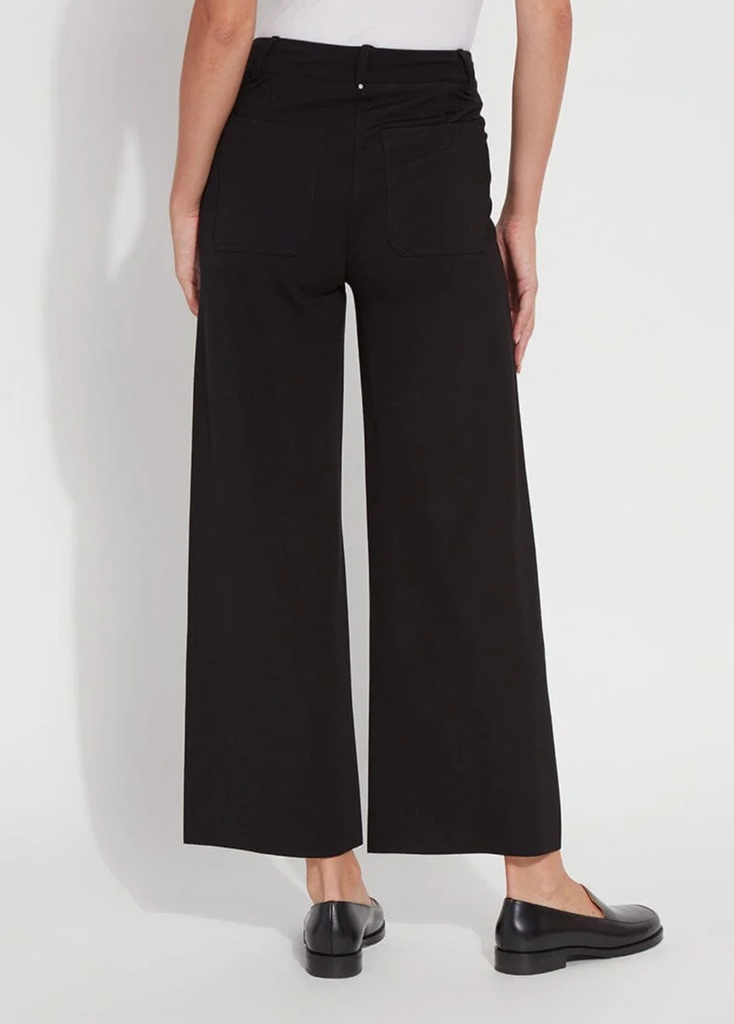 LYSSE' ERIN HI WAIST WIDE LEG PONTE - BLACK