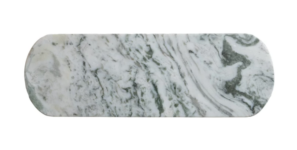 MARBLE CHEESE/SERVING BOARD - GREEN MELANGE - IN STORE PICK UP ONLY!