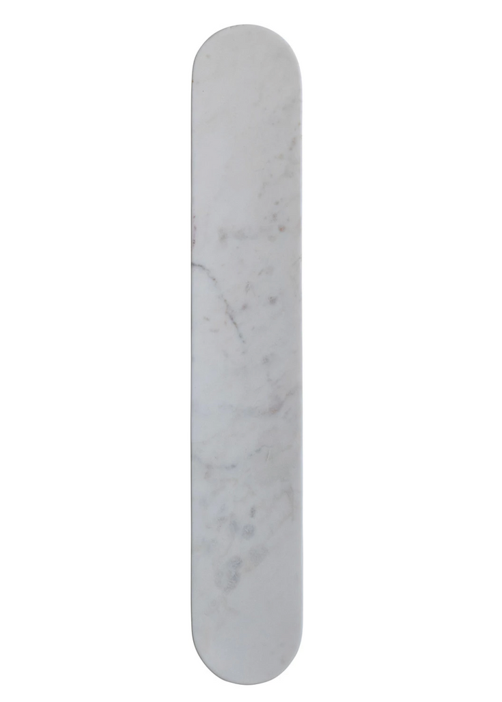 OVAL MARBLE SERVING BOARD - WHITE - IN STORE PICK UP ONLY!