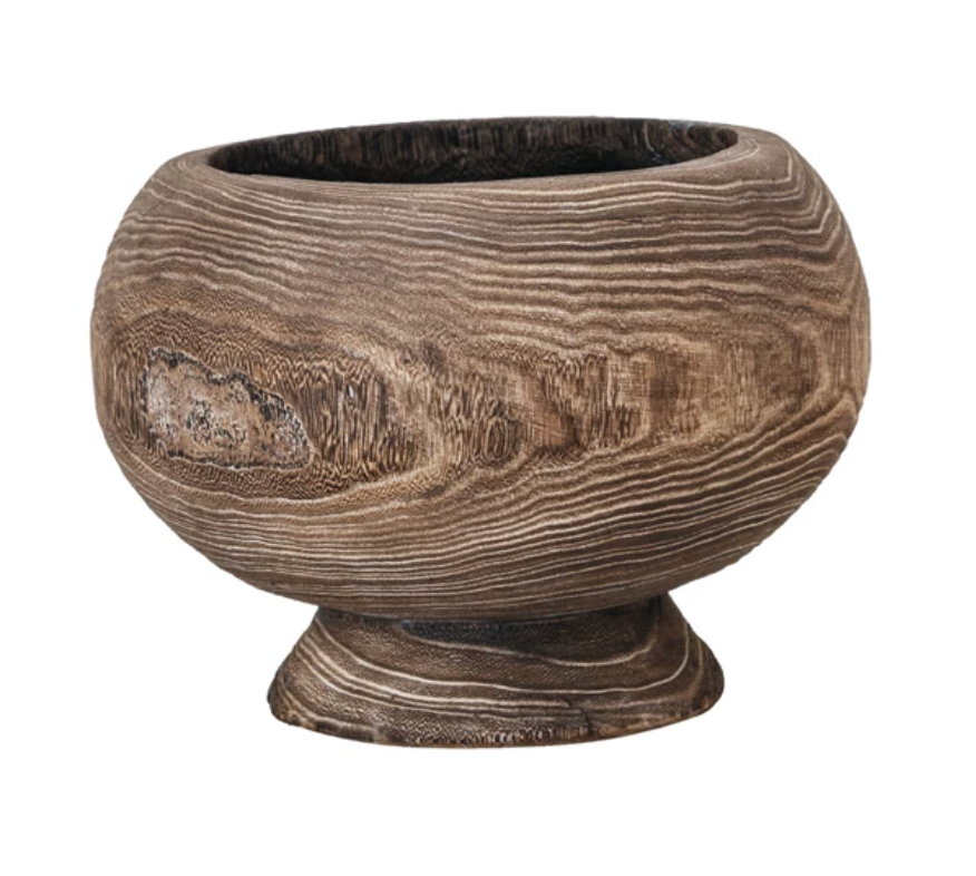 PAULOWNIA WOOD PLANTER - STAINED FINISH - IN STORE PICK UP ONLY!