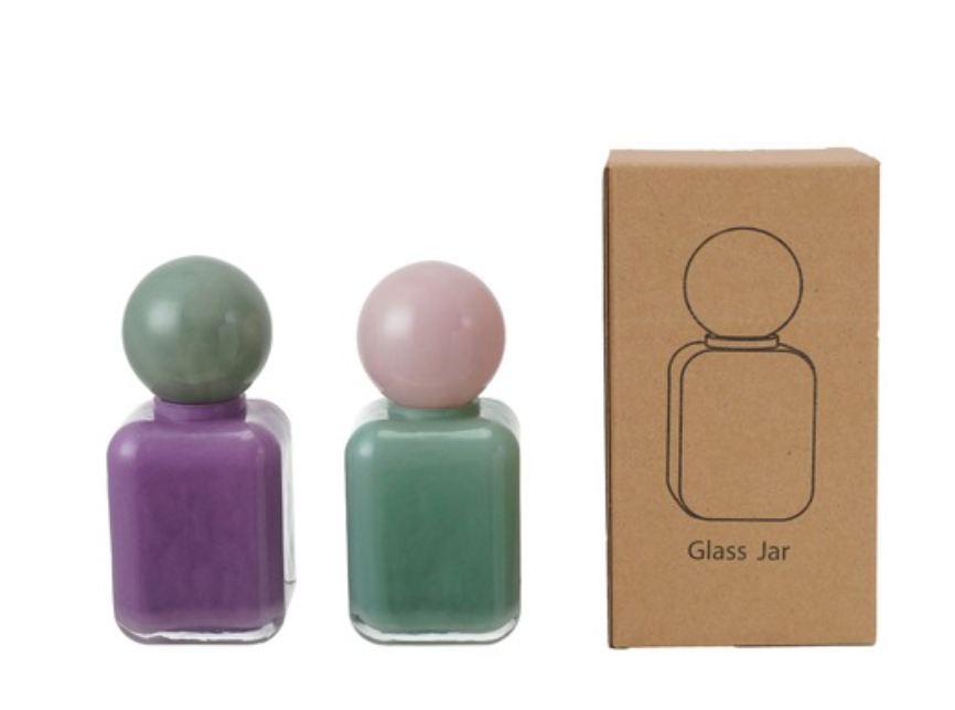 SQUARE GLASS BOTTLE WITH STOPPER - IN STORE PICK UP ONLY!