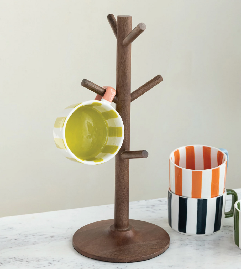 MANGO WOOD MUG HOLDER