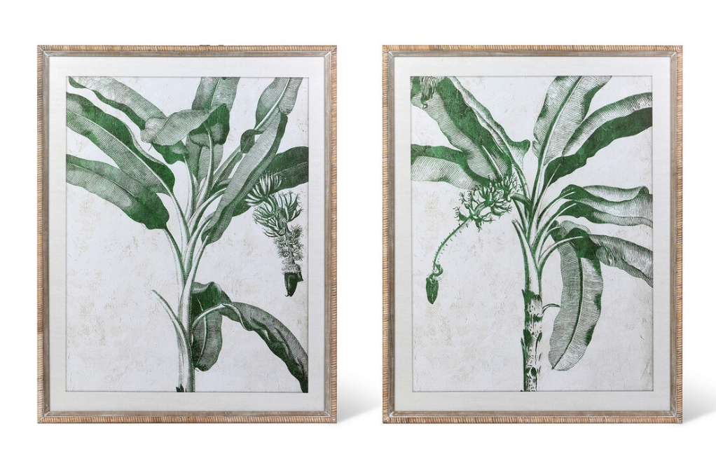 BLISSFUL BANANA TREE FRAMED WALL ART - 2 STYLES - IN STORE PICK UP ONLY!