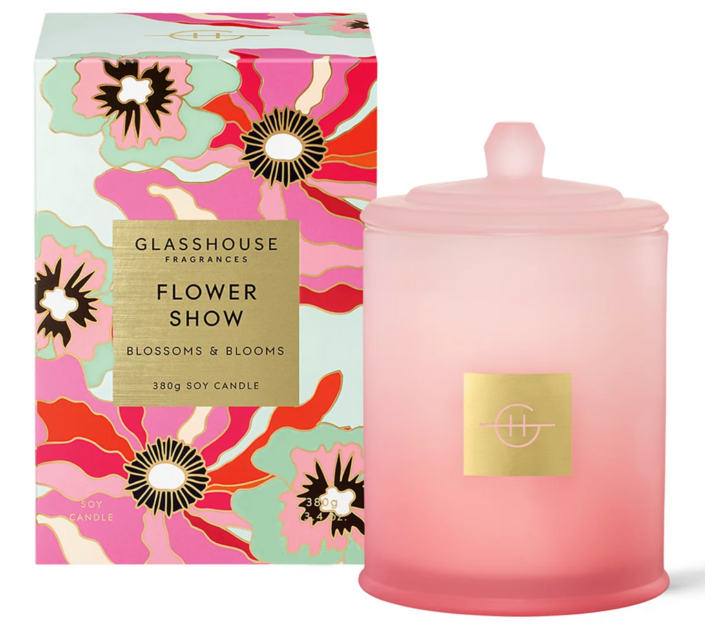 GLASSHOUSE FRAGRANCES Flower Show 13.4oz Triple Scented Candle
