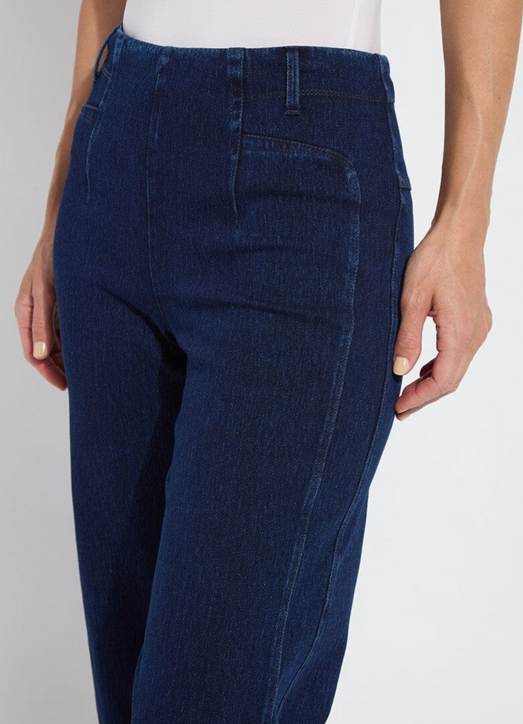 LYSSE' LAYTON WIDE LEG CROP DENIM - DARK INDIGO