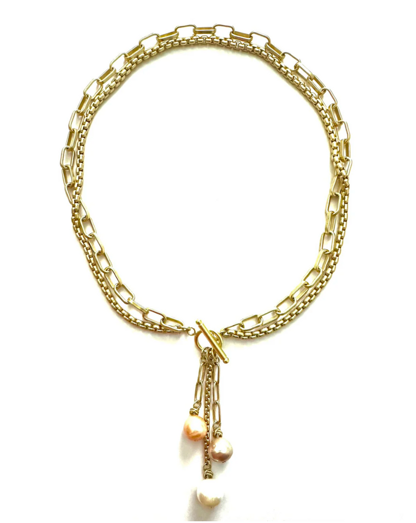 TRIPLE PEARL NECKLACE