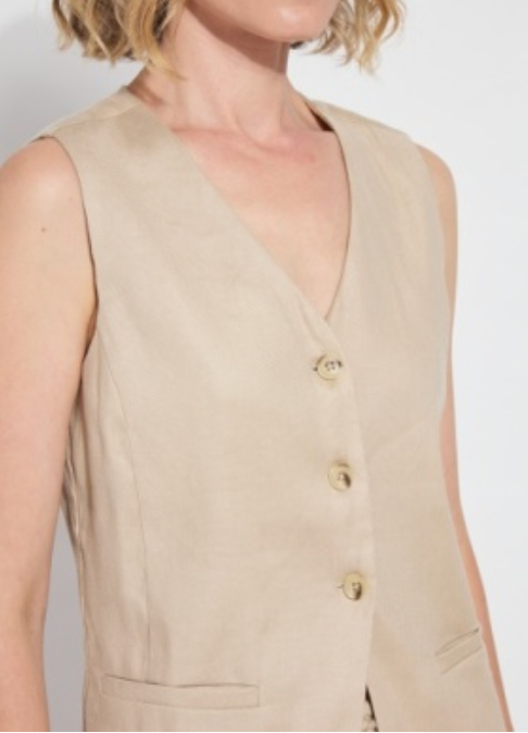 LYSSE' NIXIE LINEN GILET