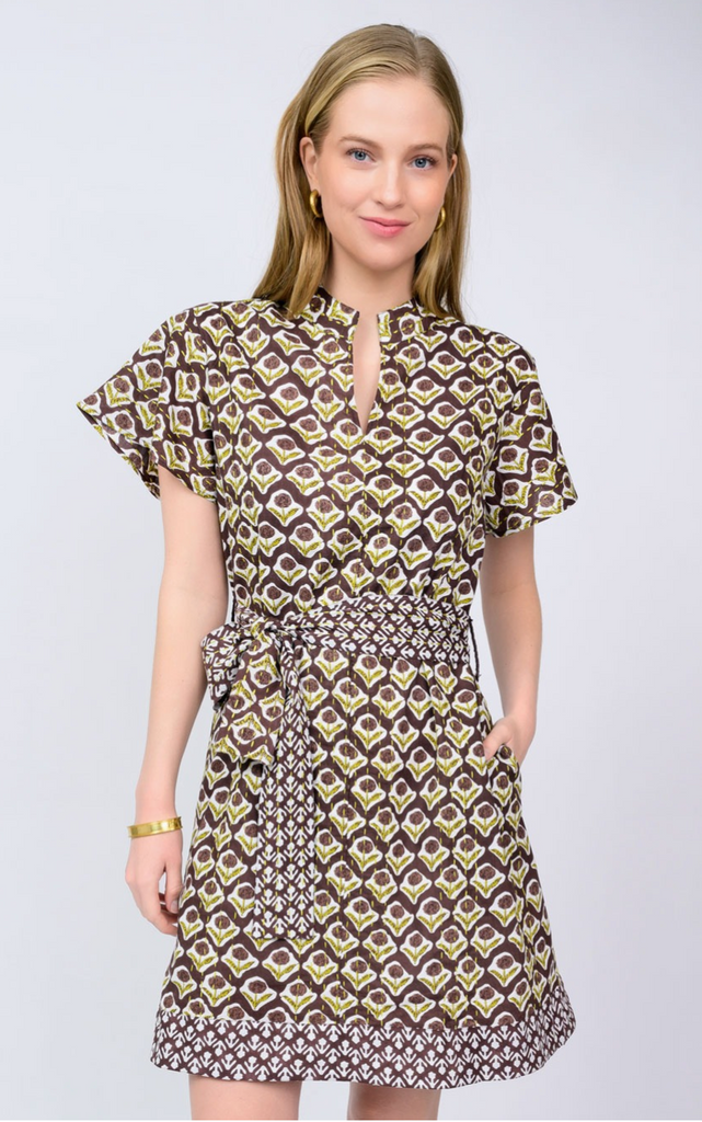 KANTHA STITCHED DRESS