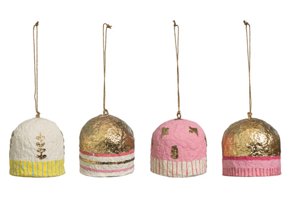 HANDMADE PAPER MACHE ORNAMENT - 4 STYLES