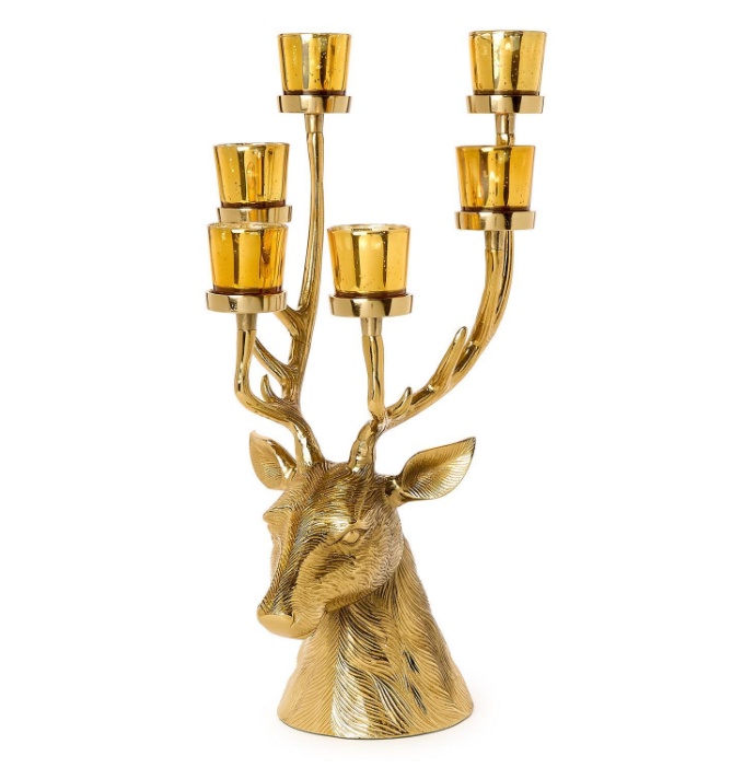 STAG CANDELABRUM WITH 6 TEALIGHT CANDLEHOLDERS - IN STORE PICK-UP ONLY