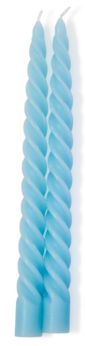 SET OF 2 TWIST TAPER CANDLES IN GIFT BOX
