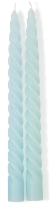 SET OF 2 TWIST TAPER CANDLES IN GIFT BOX