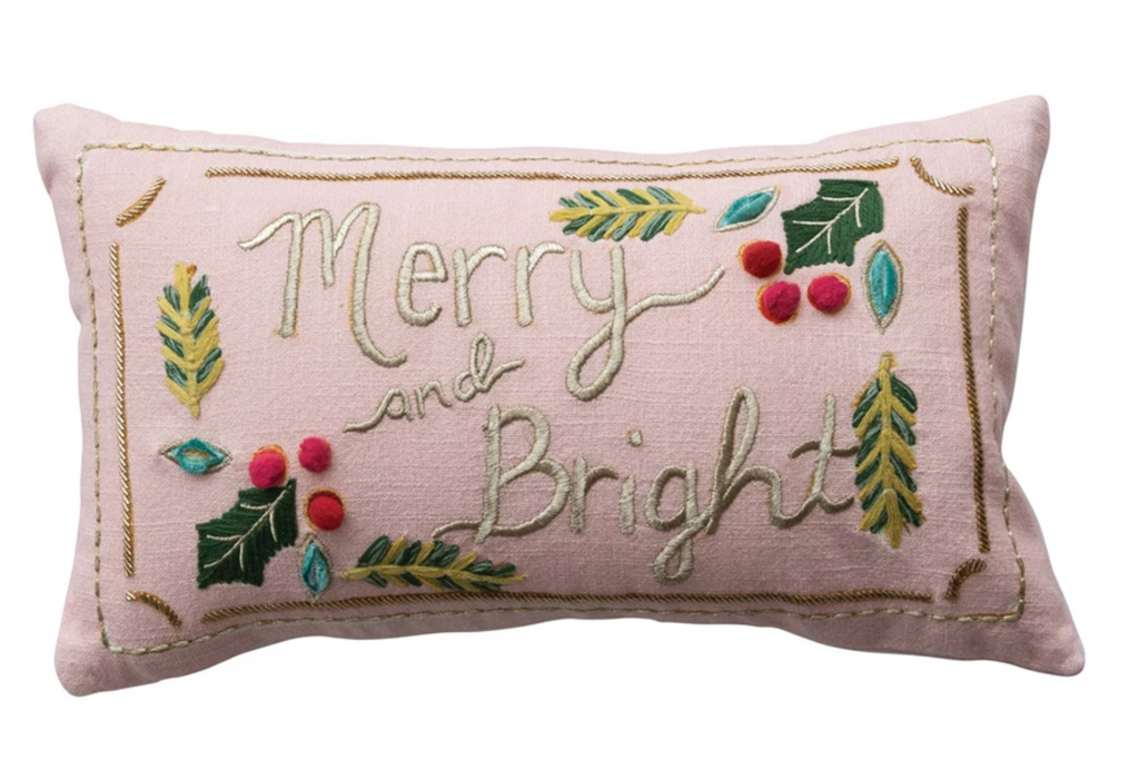 MERRY & BRIGHT LUMBAR PILLOW