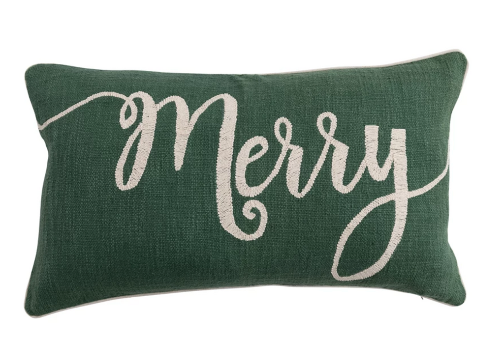 MERRY LUMBAR PILLOW - GREEN
