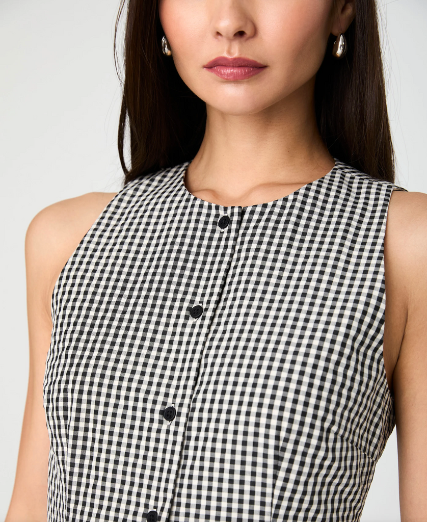 GINGHAM MINI DRESS