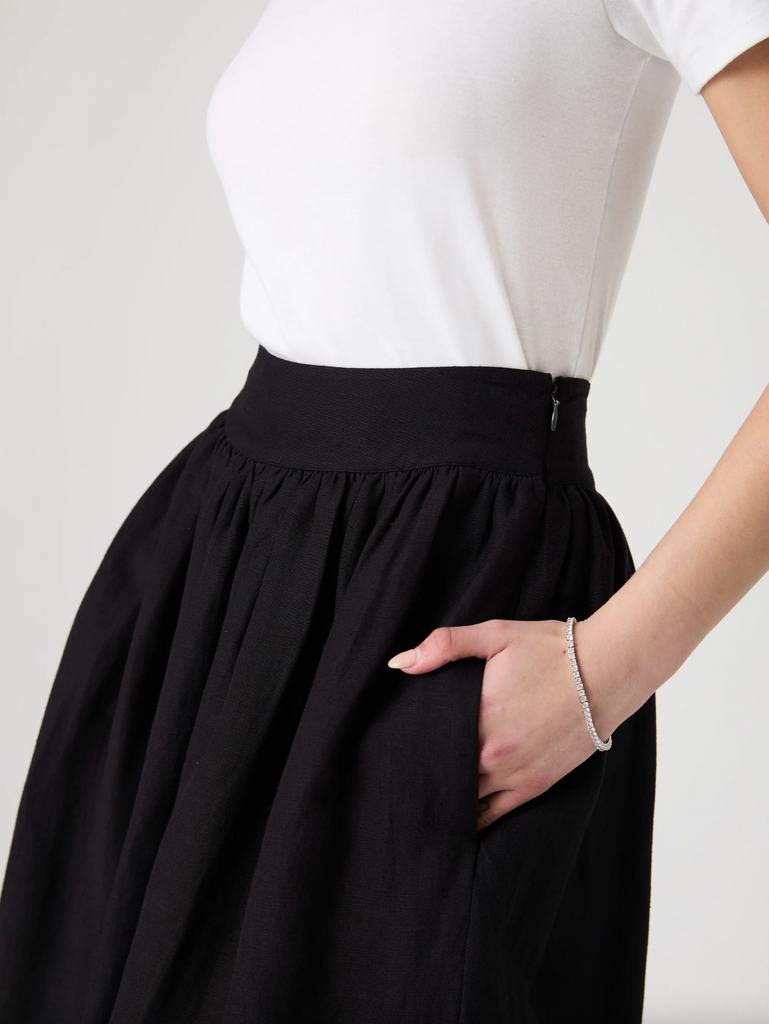 BIRDIE LINEN MAXI SKIRT