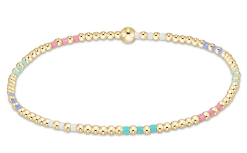 E NEWTON HOPE JOY PATTERN 2 MM BEAD BRACELET