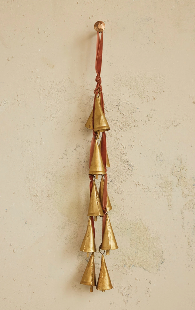 VELVET RIBBON DOOR HANGER WITH BELLS