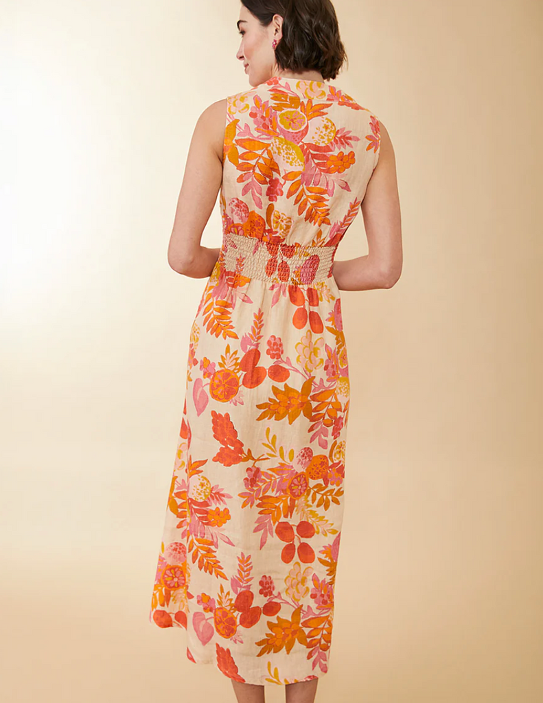 CARLYN MIDI DRESS - RICHMOND HILL FRUIT PRINT
