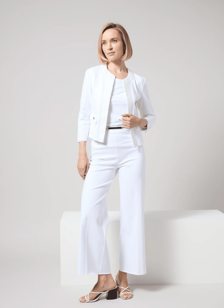 LYSSE' ERIN HI WAIST WIDE LEG DENIM - WHITE