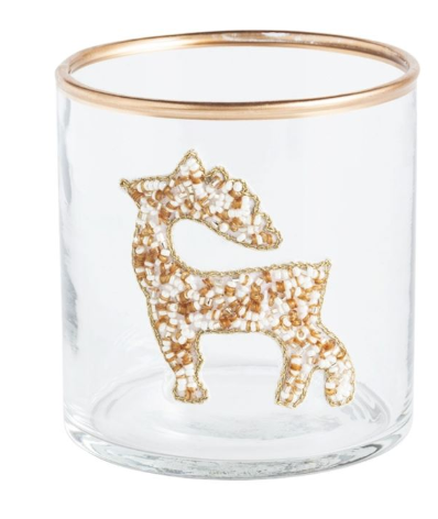BEADED TEA LIGHT HOLDER - 4 STYLES