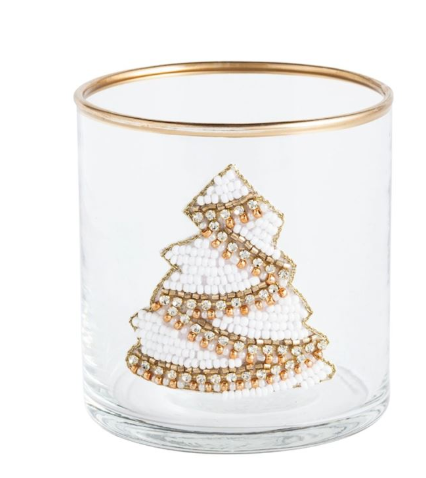 BEADED TEA LIGHT HOLDER - 4 STYLES