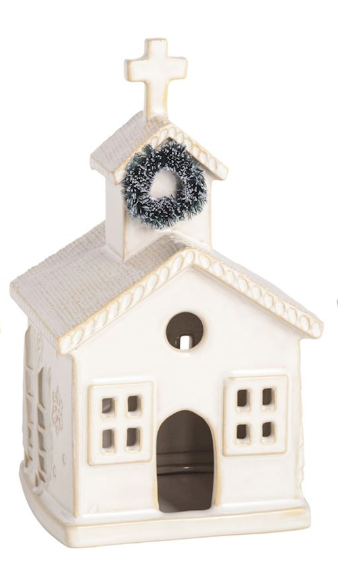 CERAMIC CHURCH SITTER - 3 SIZES