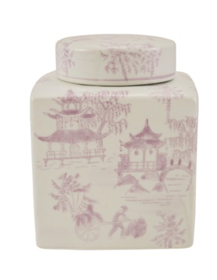 STONEWARE GINGER JAR