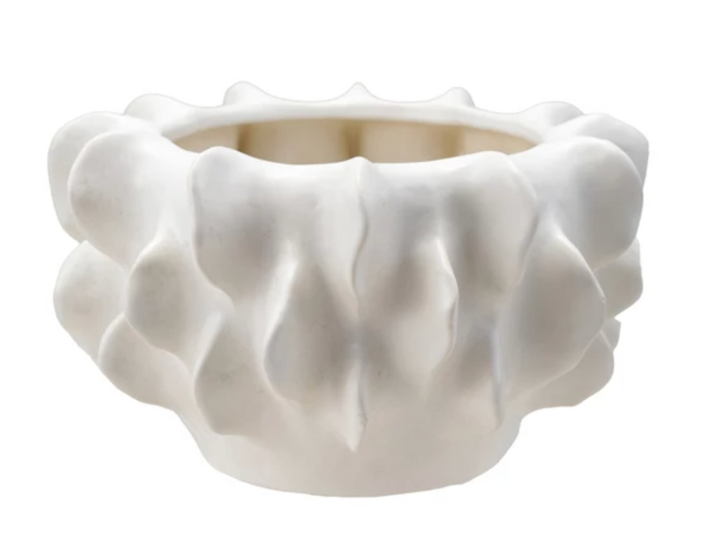 STONEWARE SCULPTURAL PLANTER - IN STORE PICK UP ONLY